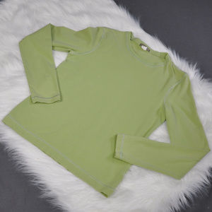 J. Crew Lime Green Long Sleeve Layering T Shirt M